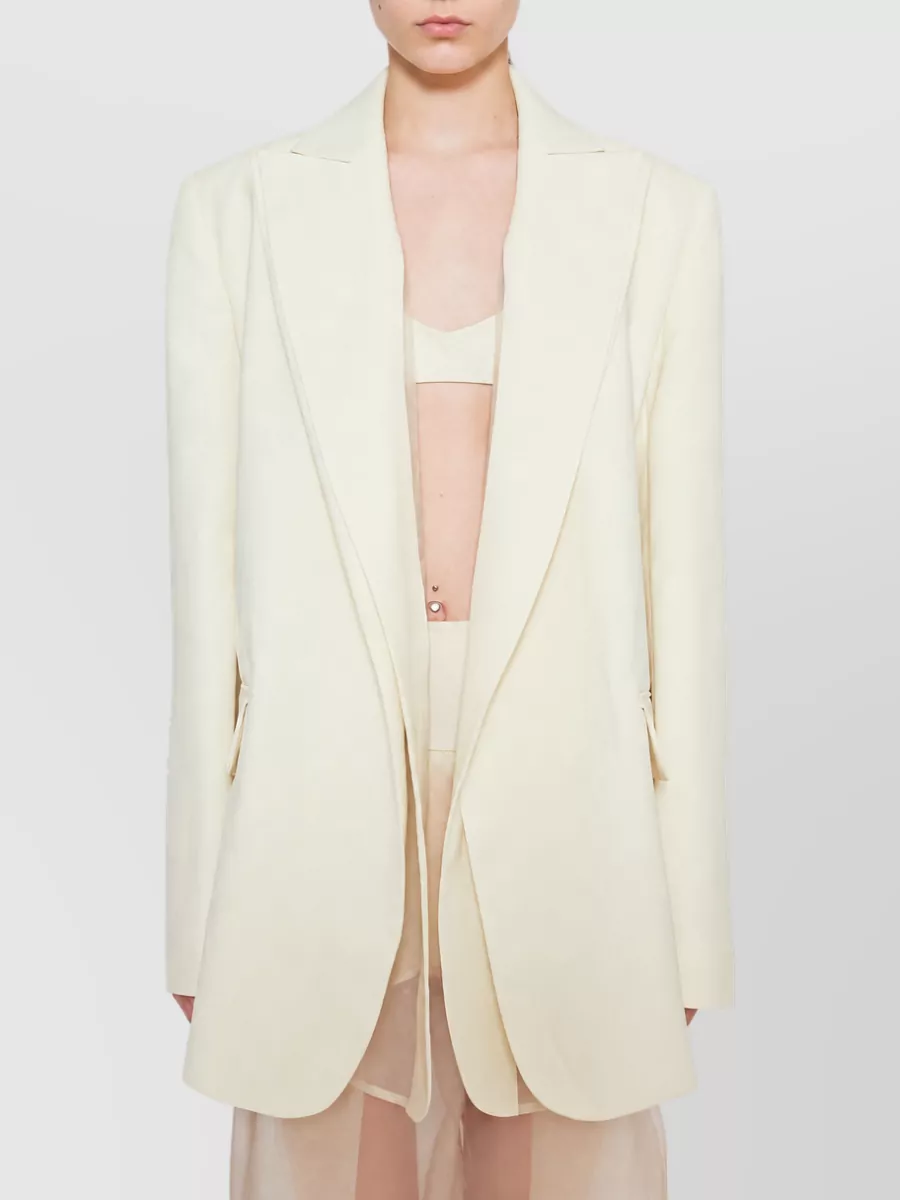 Sportmax viscose double-collar blazer