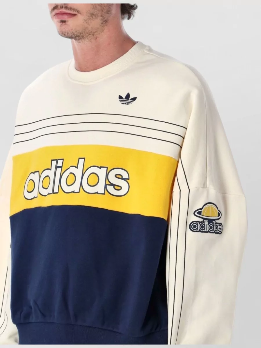 Adidas Originals Cotton Oversized Crewneck Sweatshirt