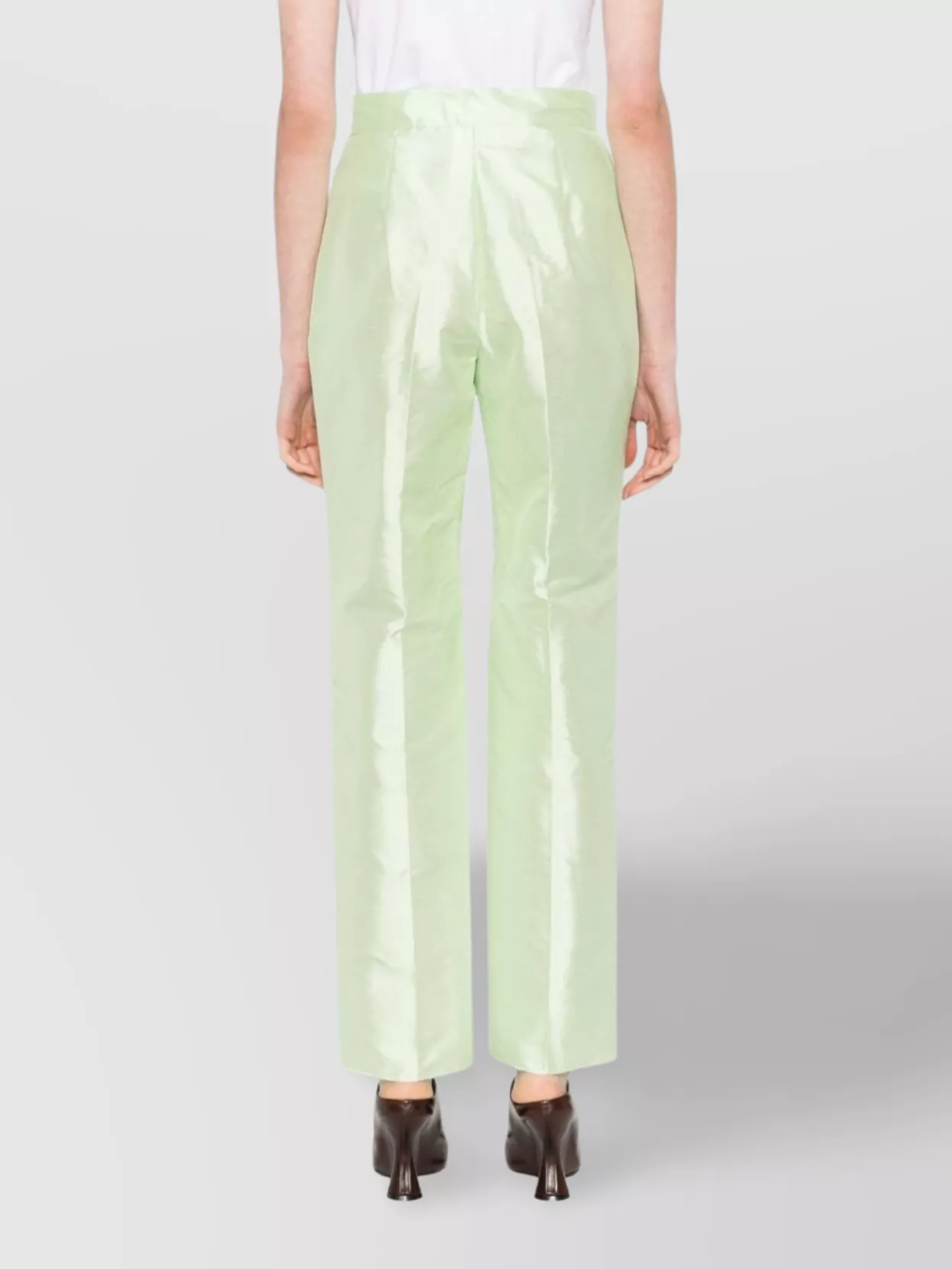 Max Mara Tailored Trousers Button Detailing In White