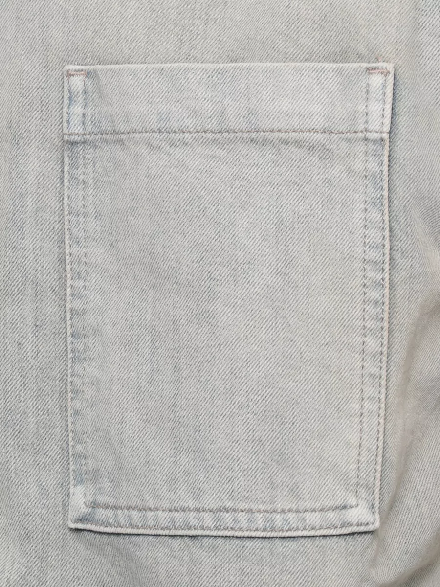 Rick Owens Drkshdw Cotton Jacket Point Collar Chest Pockets