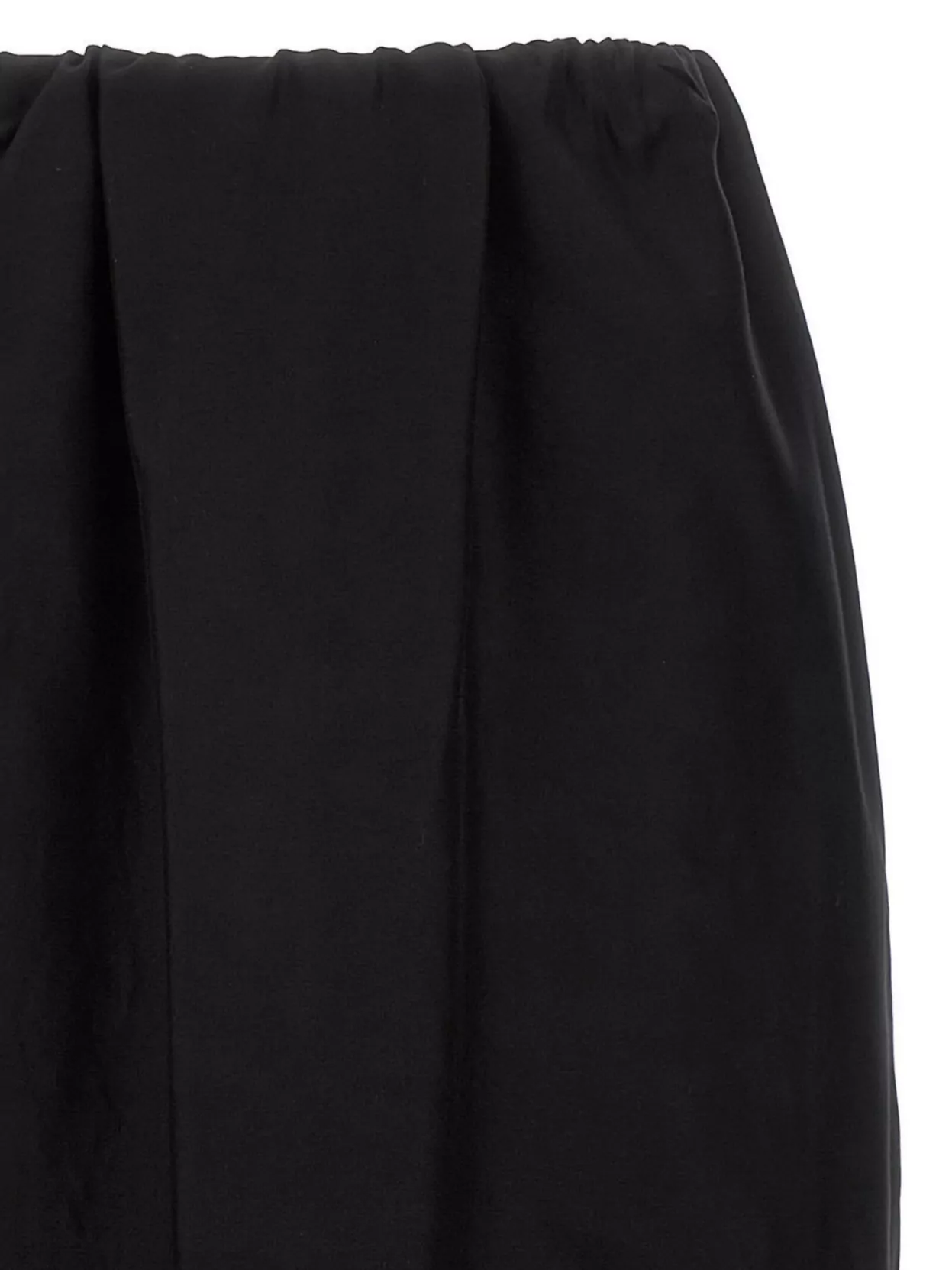 The Row Saul Cotton And Silk Long Skirt In Black