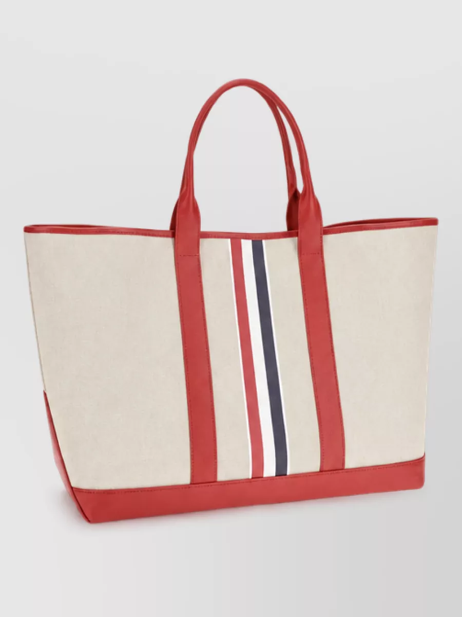 Thom Browne Fabric Tote Bag