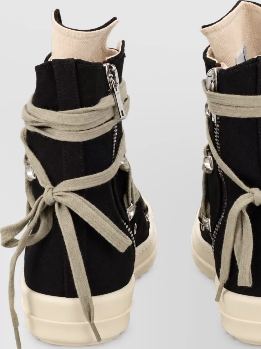 Rick Owens Drkshdw Denim High-Top Sneakers