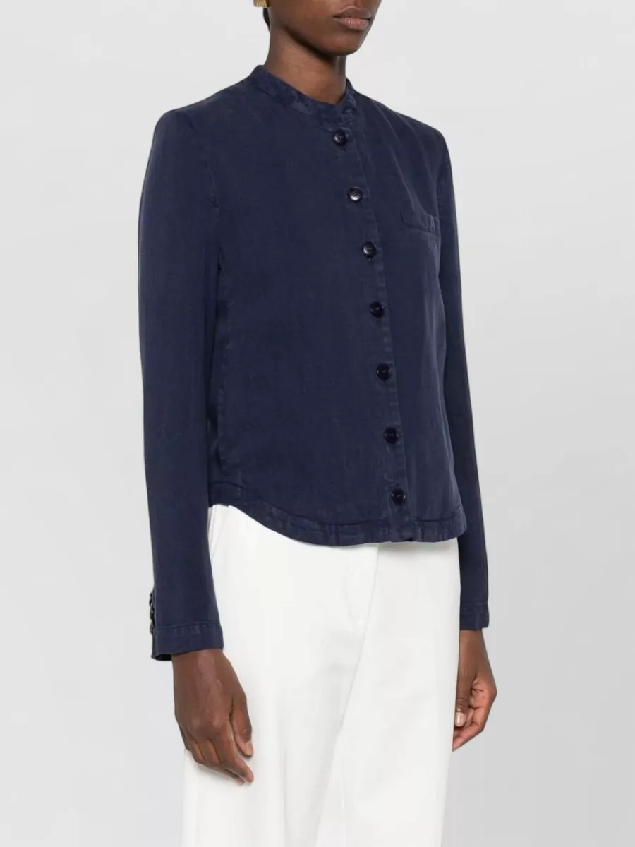 Emporio Armani Lyocell Linen Shirt Jacket