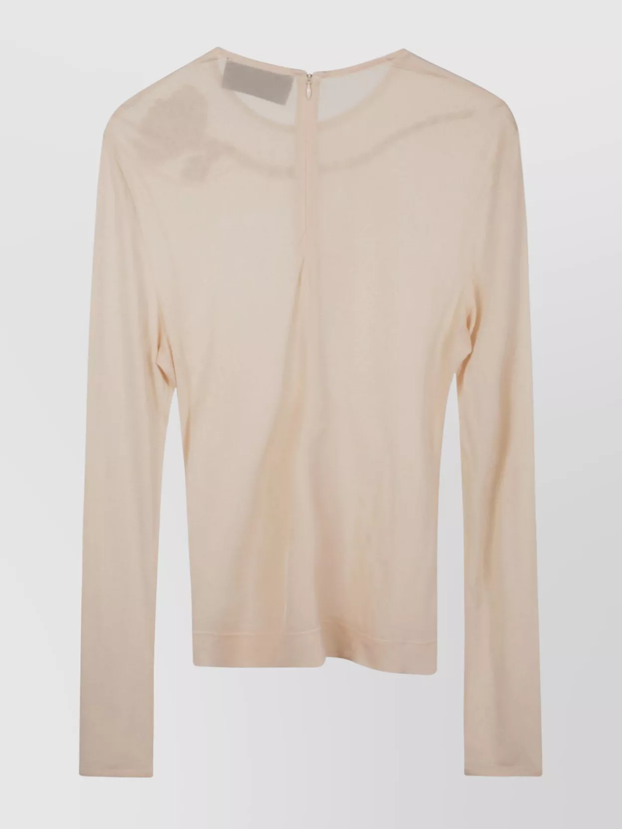 Simone Rocha Sheer Mesh Top Embroidered Detail Long Sleeves