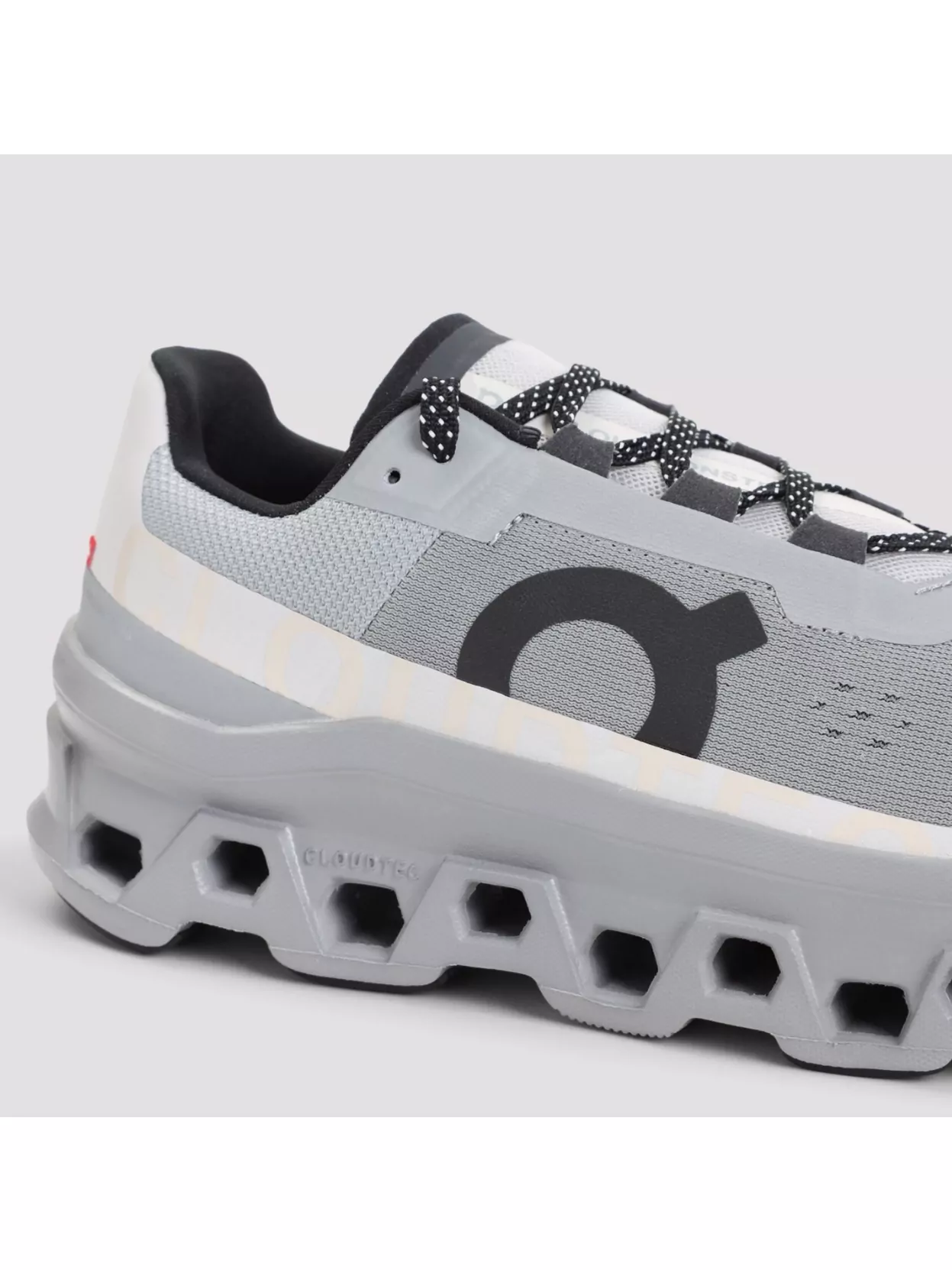 On Breathable Grey Sneakers With Robust Rubber Sole