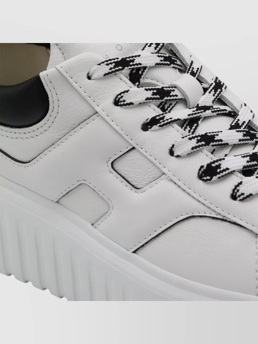Hogan Platform Sneakers Featuring Textured Outsole
