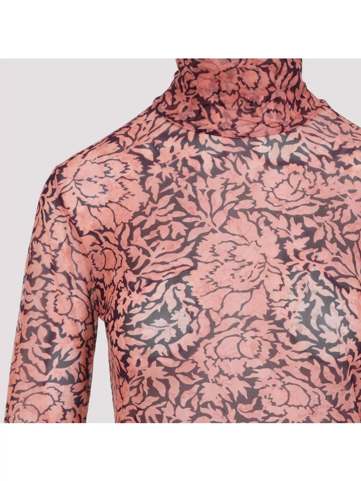 Dries Van Noten Semi-sheer Long-sleeved Floral Top