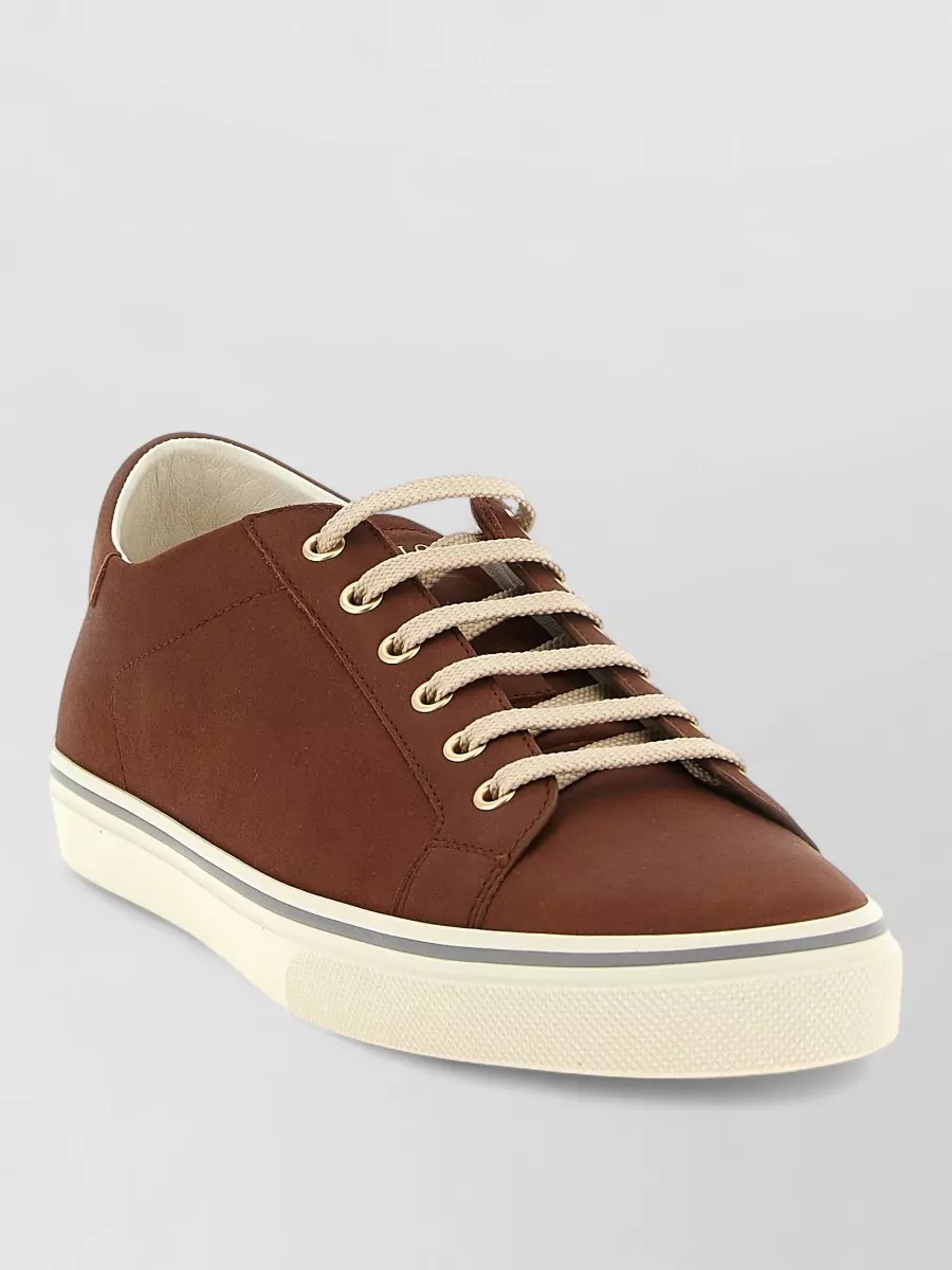 Brunello Cucinelli leather low-top sneakers