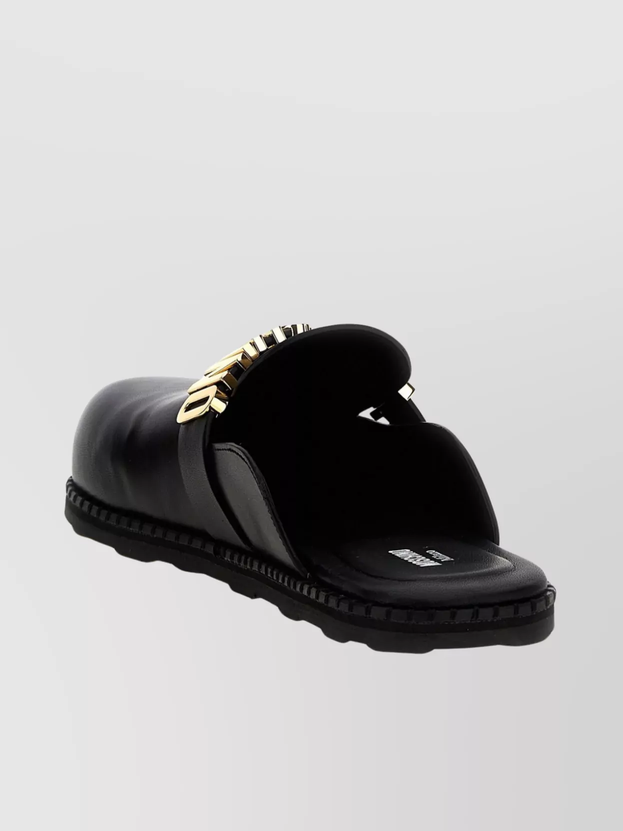 Moschino Flat Sole Open Back Sandals