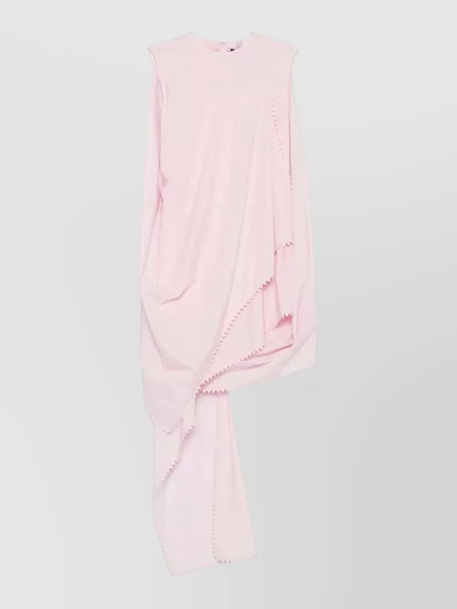Jacquemus gathered sleeveless midi dress