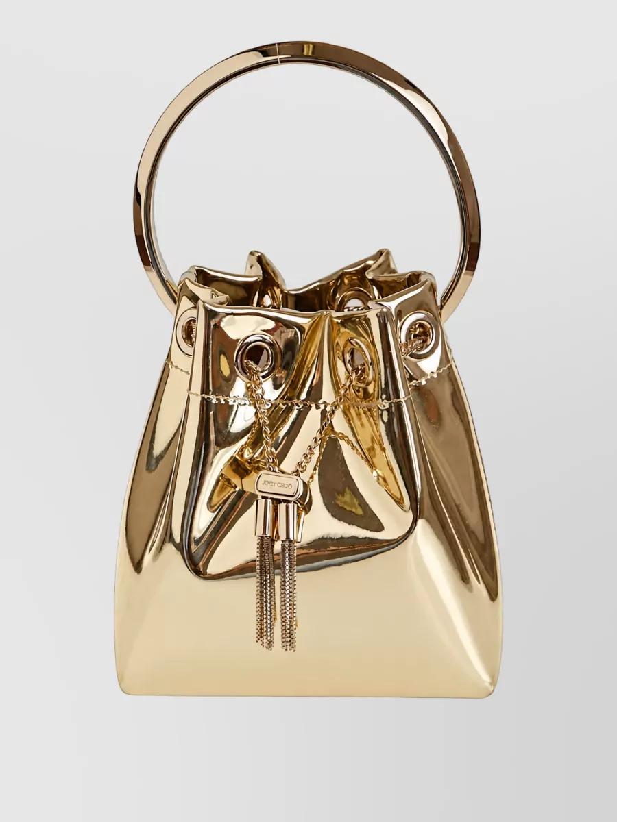 Jimmy Choo Bon Bon Medium Leather Clutch Bag