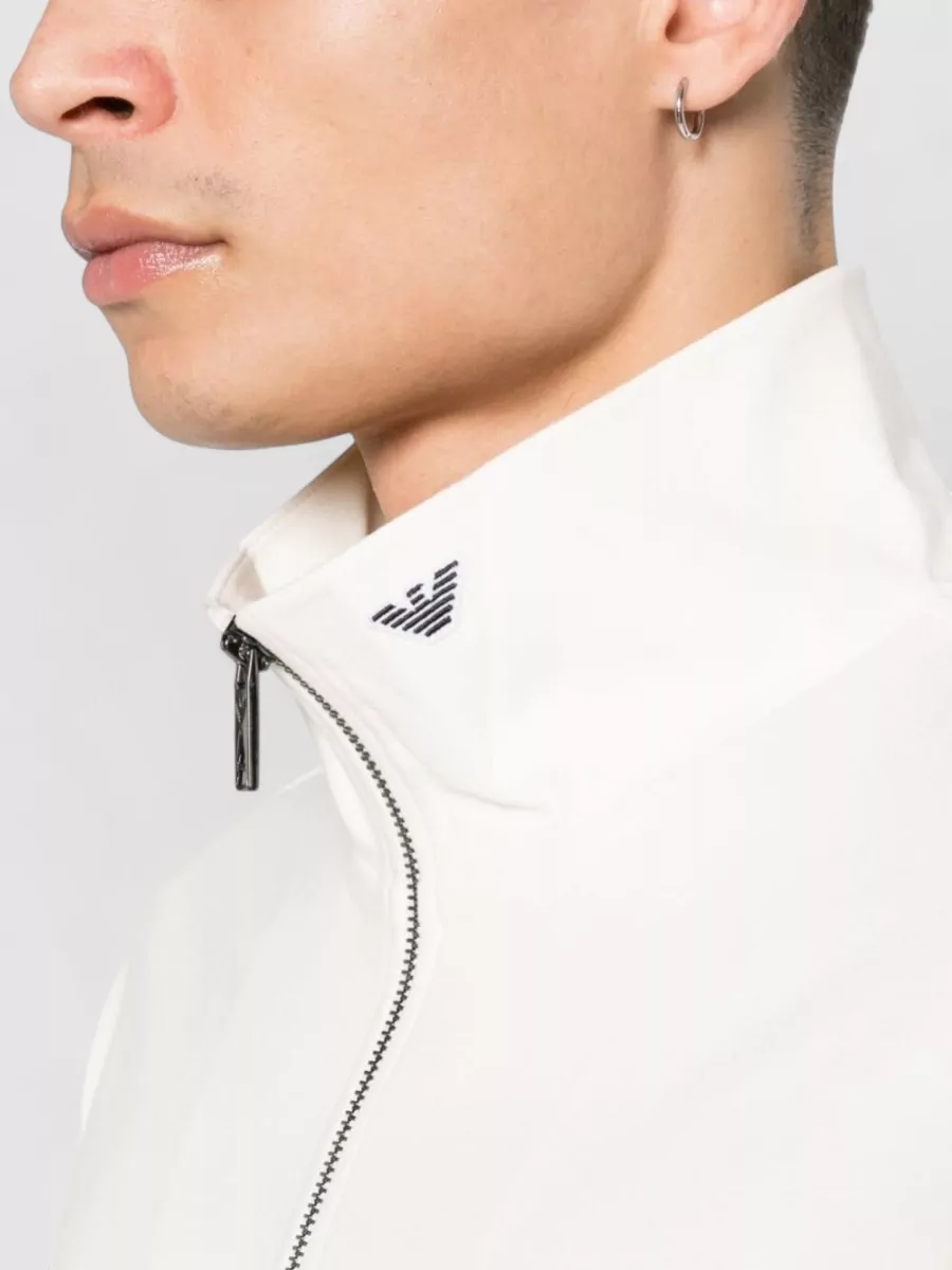 Emporio Armani Knit Pullover Half Zip High Collar