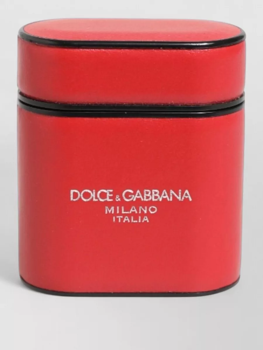 Dolce&Gabbana leather logo airpods case