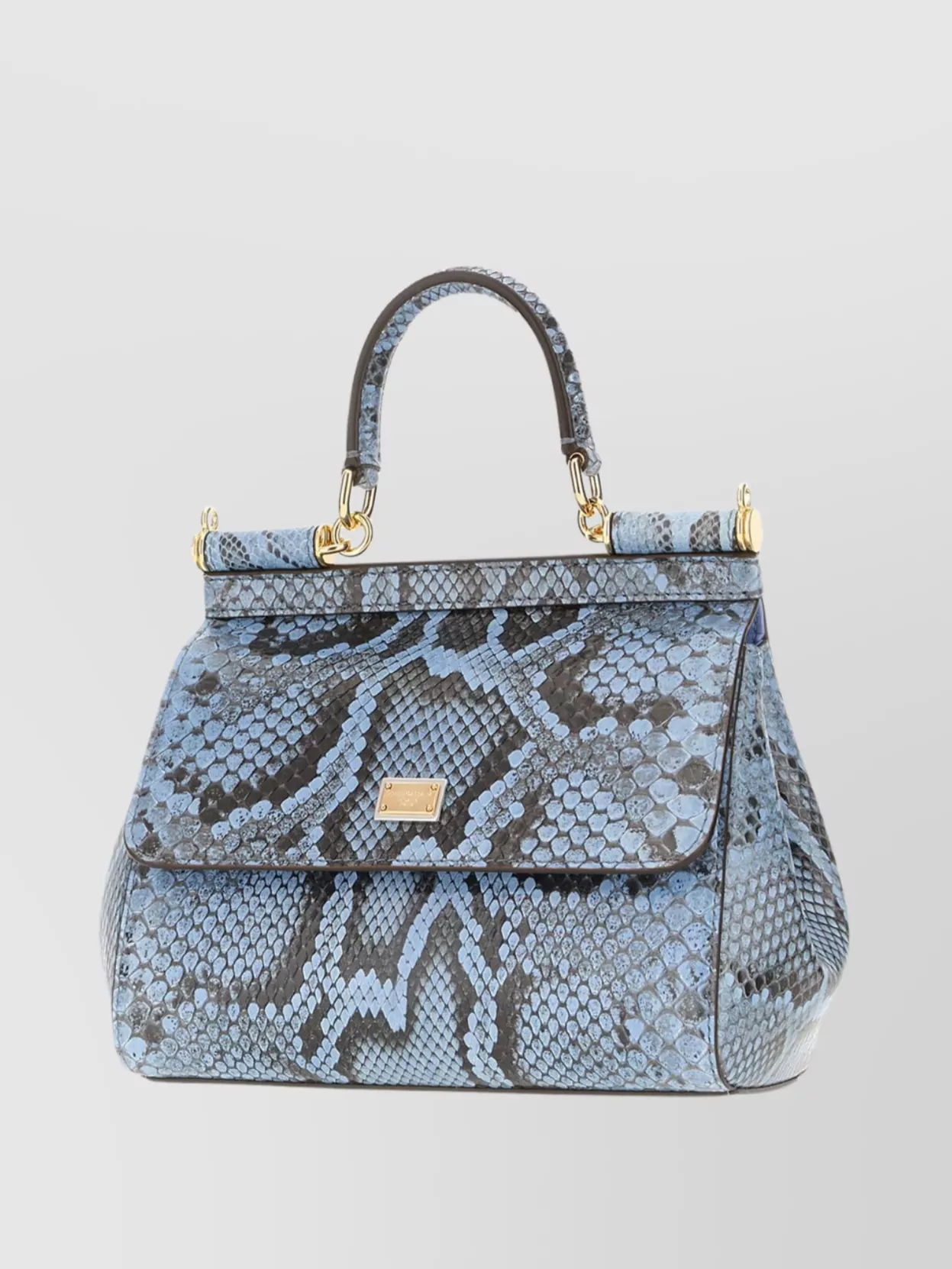 Dolce & Gabbana Multicolor Python Mini Sicily Handbag
