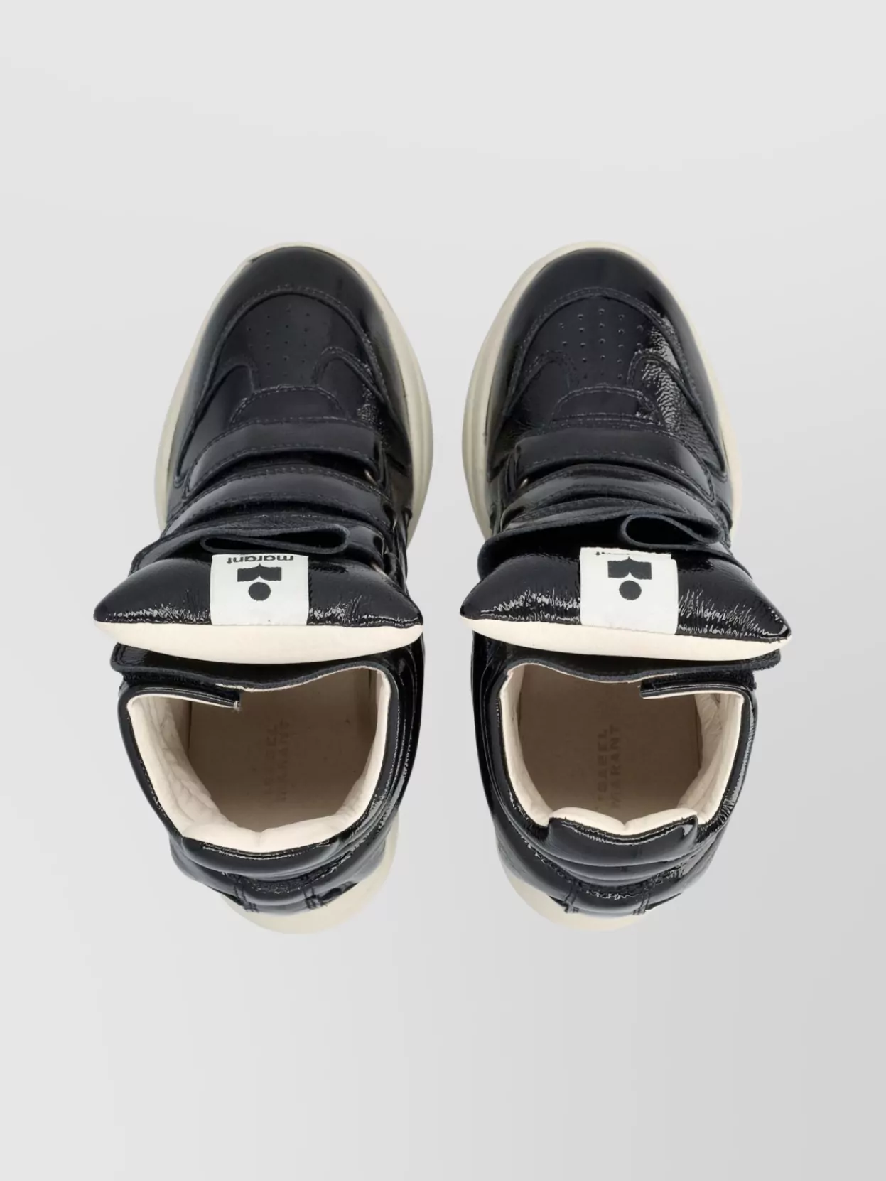 Isabel Marant High-Top Sneakers With Glossy Chunky Sole