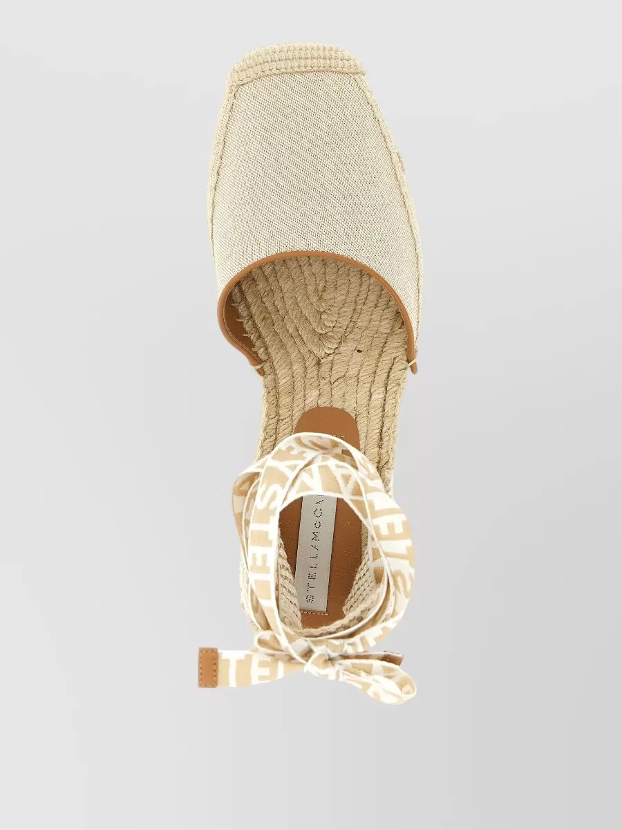 Stella Mccartney Canvas Gaia Wedge Espadrilles