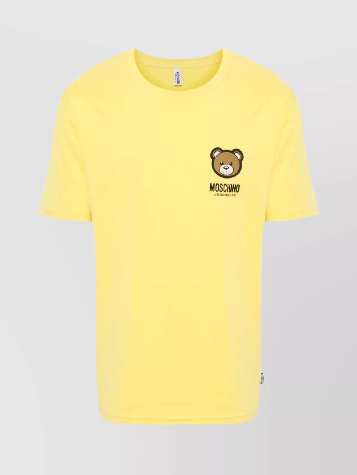 Moschino Teddy Bear Cotton T-shirt In Yellow