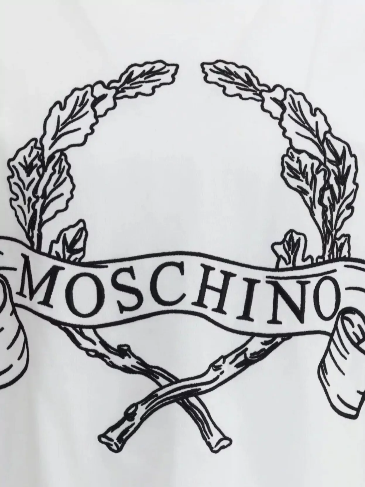 Moschino Crew Neck Graphic Print T-Shirt