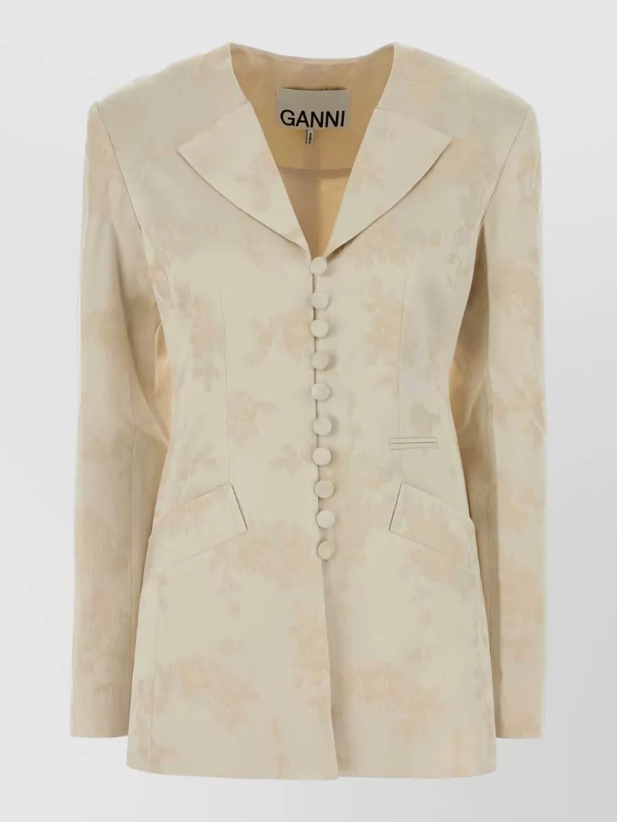 Ganni Satin Blazer