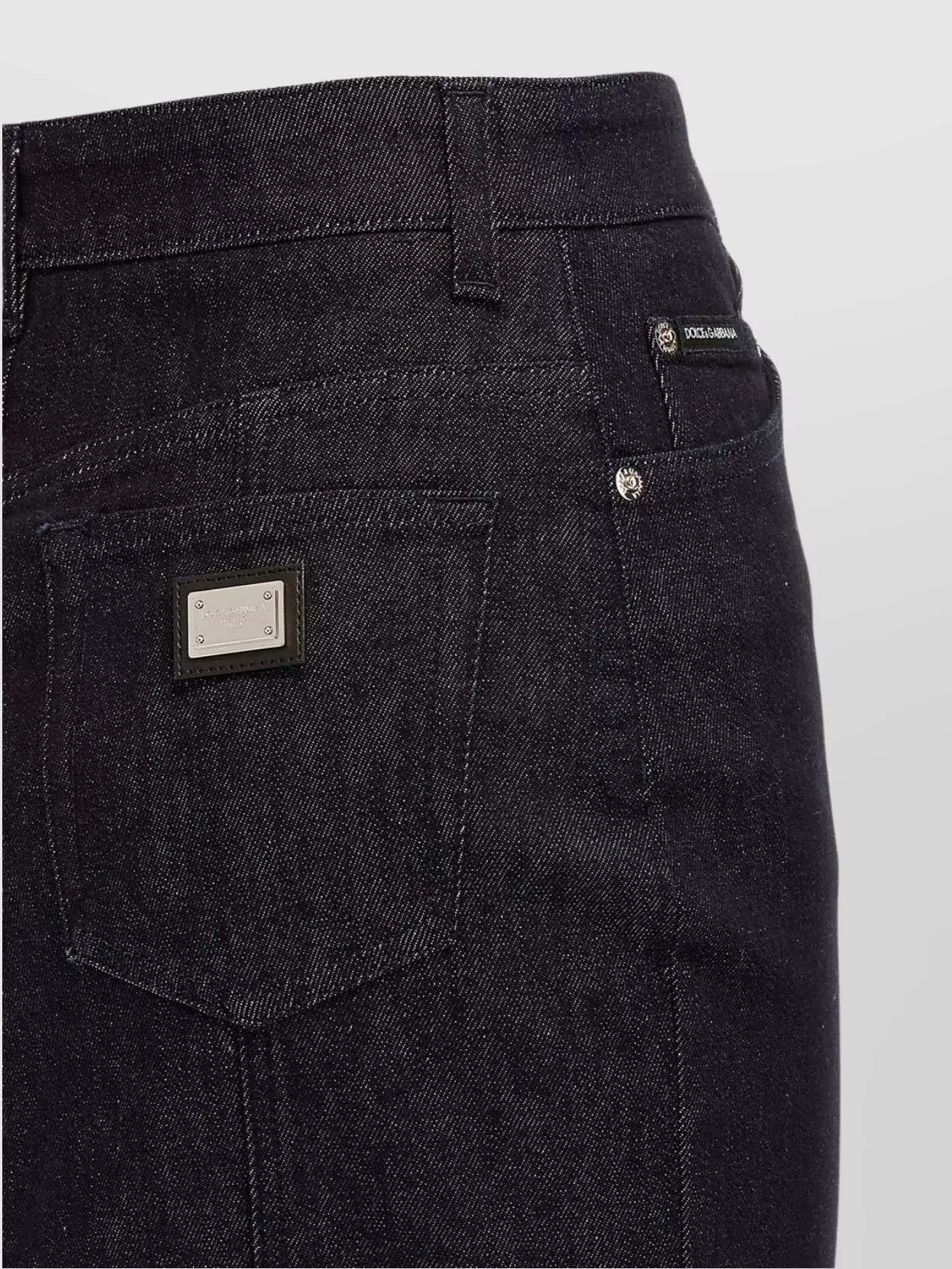 Dolce & Gabbana Denim Pencil Midi Skirt