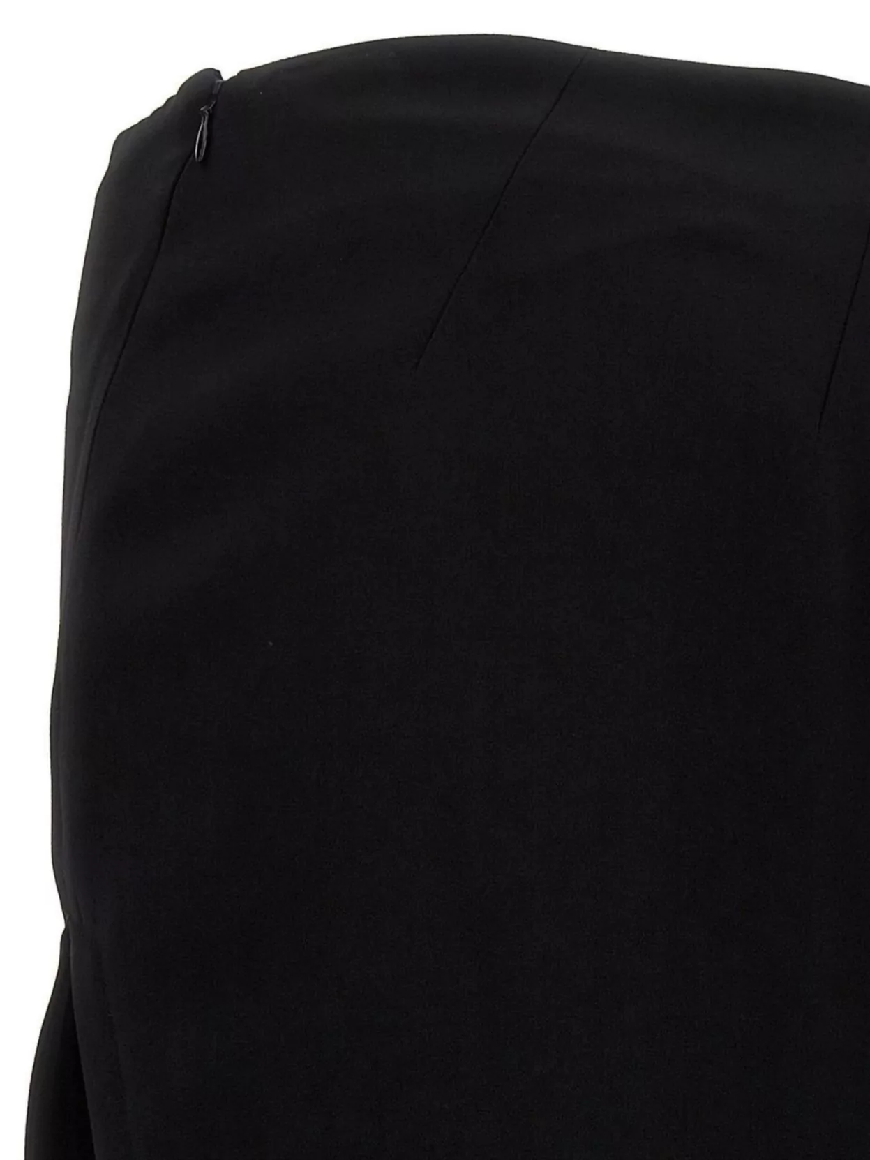 Ann Demeulemeester Black Leather Skirt In Black