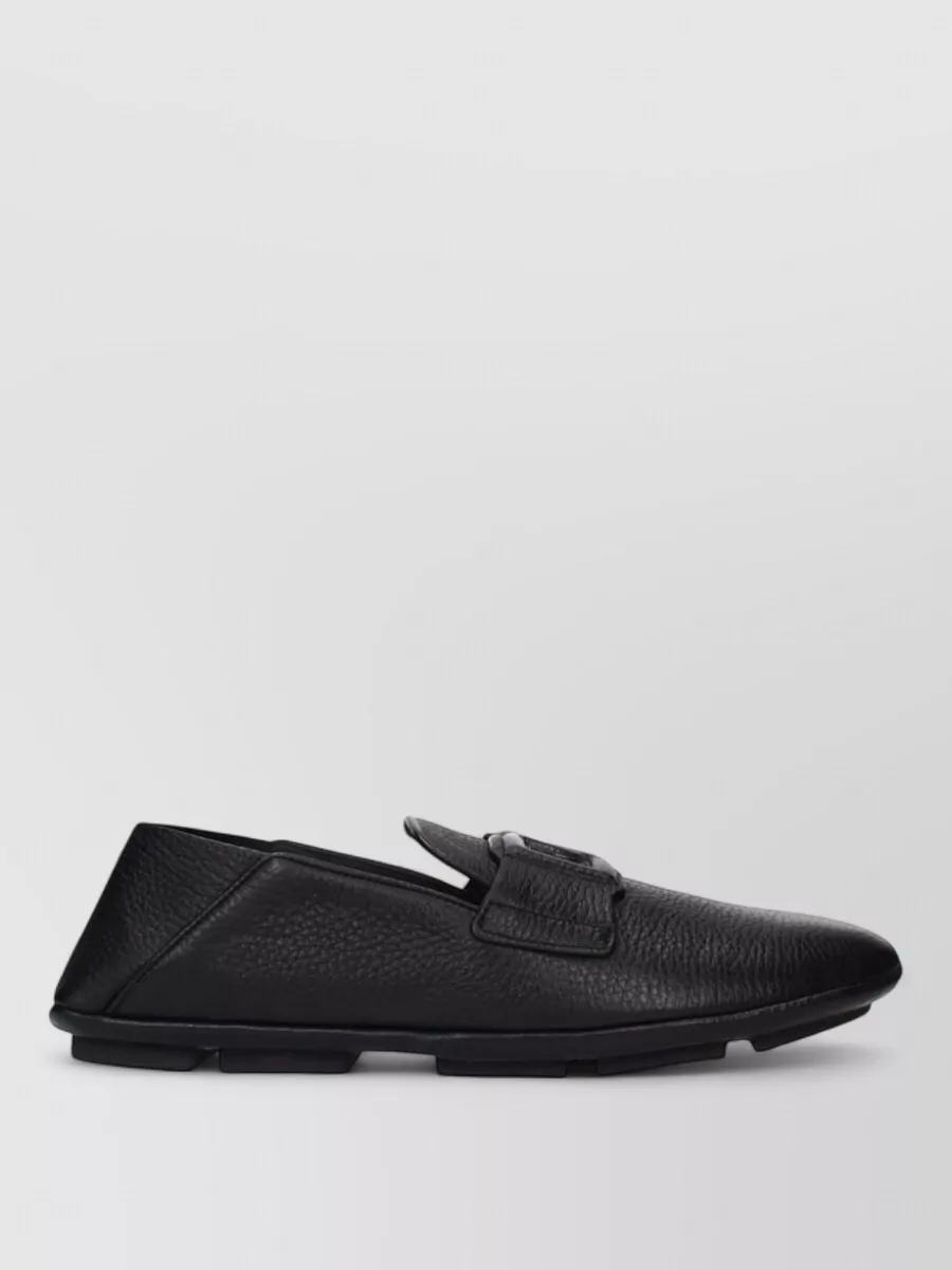 Dolce&Gabbana Leather Slip-On Loafers