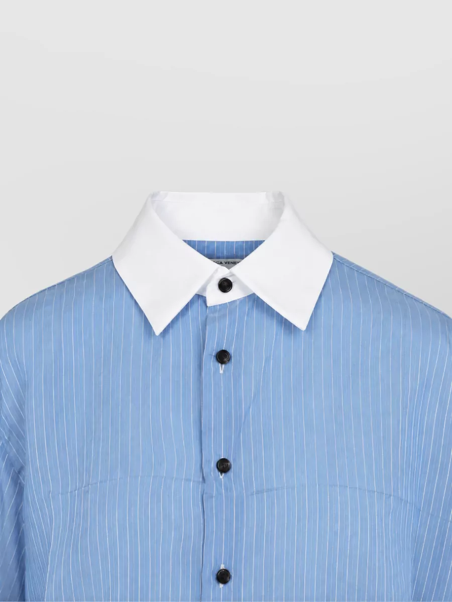 Bottega Veneta Striped Long-Sleeve Shirt