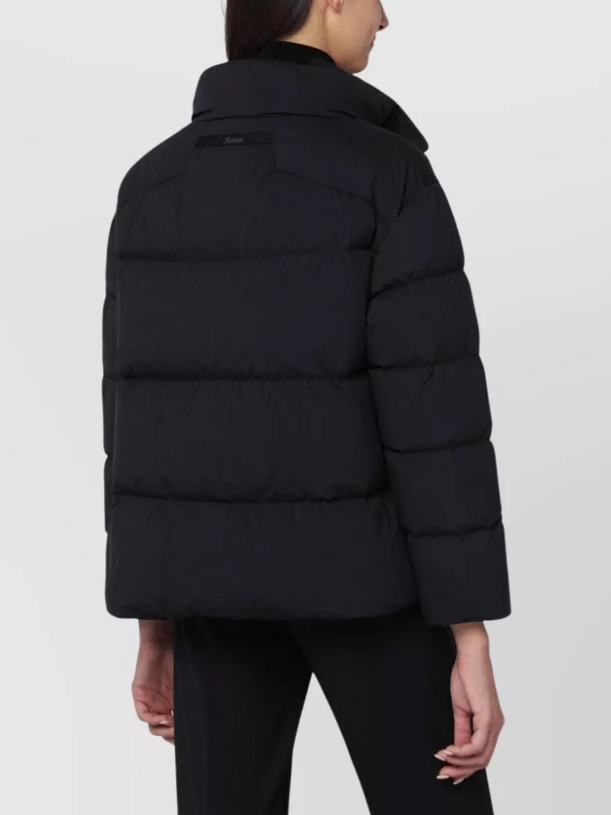 Herno Belted Puffer Jacket High Collar