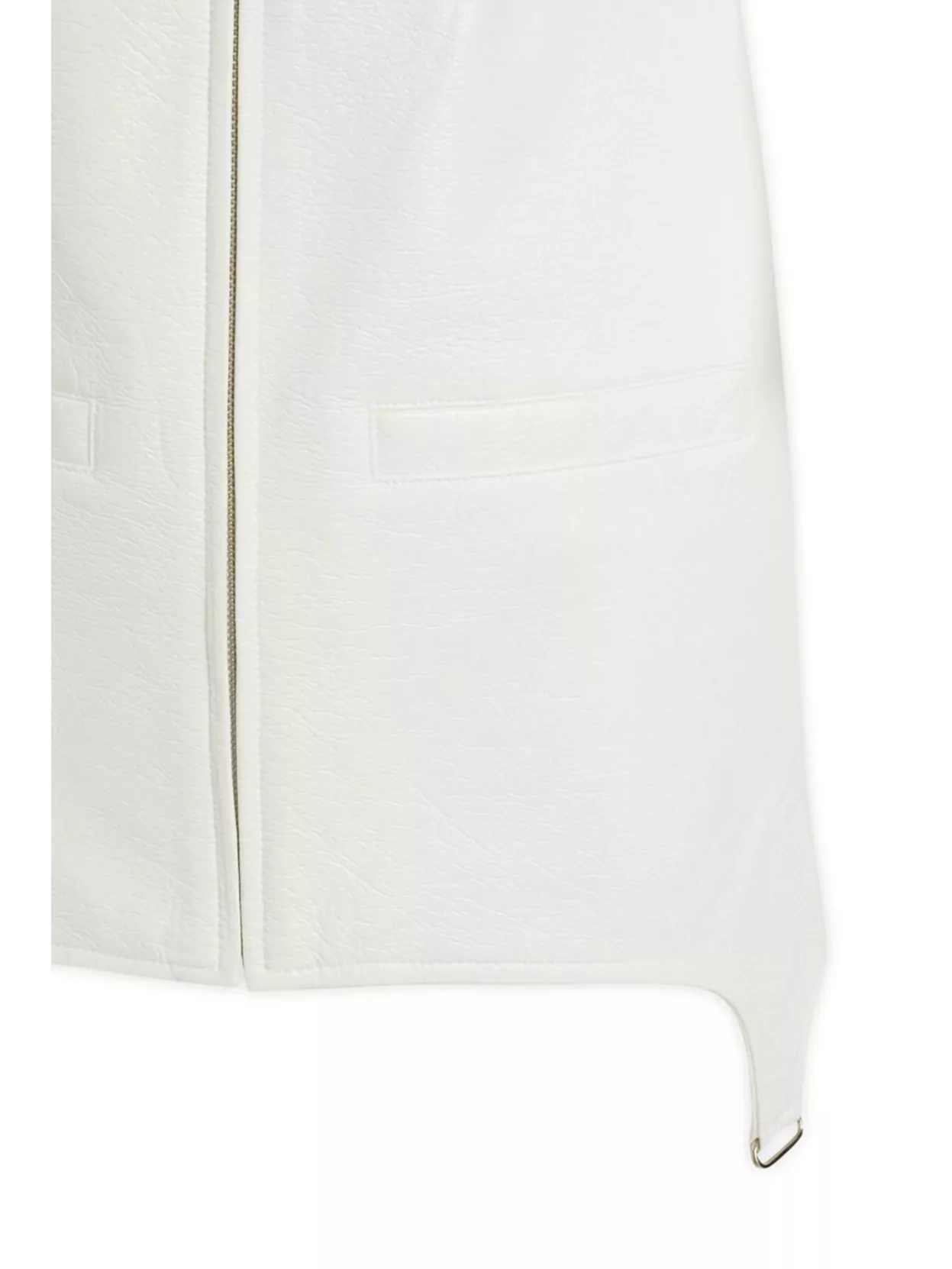 Courrèges Short Dress With Square Neckline And Strap Detail In White