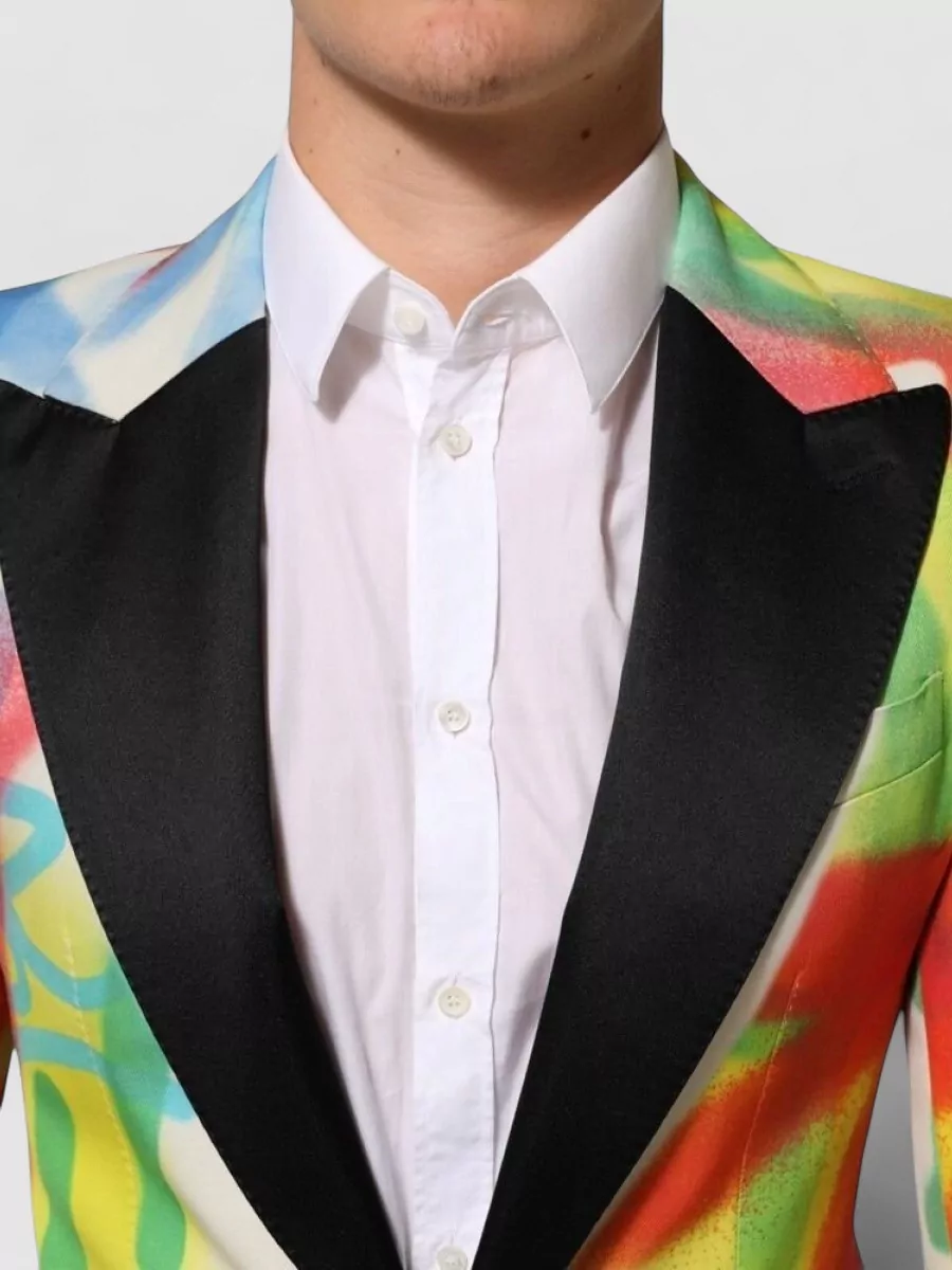 Dolce&Gabbana Silk Blend Single-Breasted Blazer
