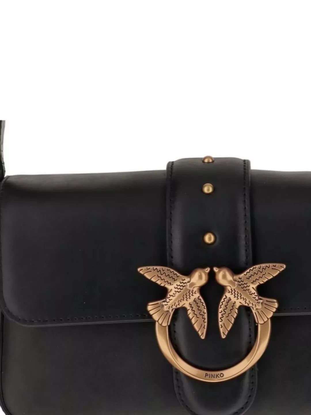 Pinko Bird Embellished Shoulder Bag With Adjustable Straps