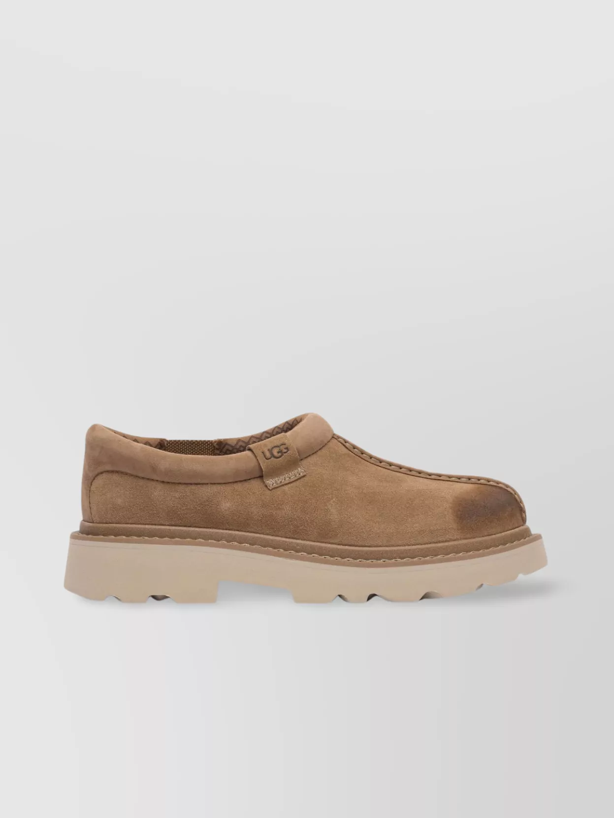Ugg Loafers With Round Toe And Rubber Sole