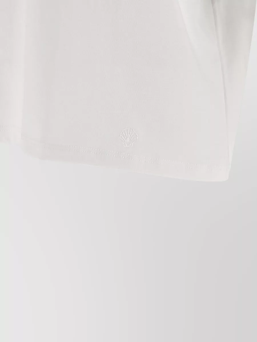 Loulou Studio Osis Short Sleeve Crew Neck Top