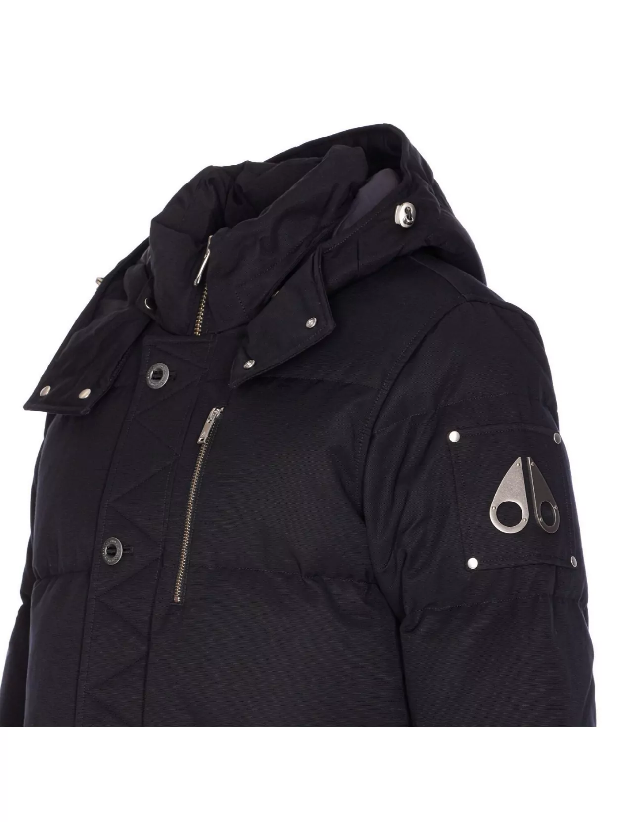 Moose Knuckles Quilted Hooded Jackets Removable Hood