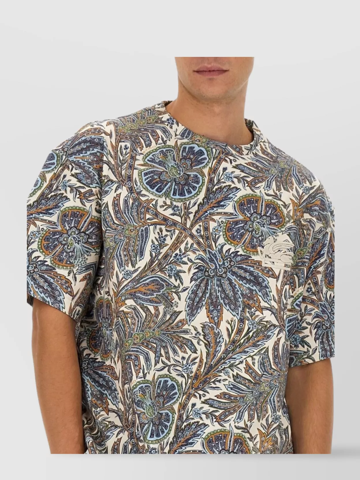Etro Floral Pattern Regular Fit T-Shirt