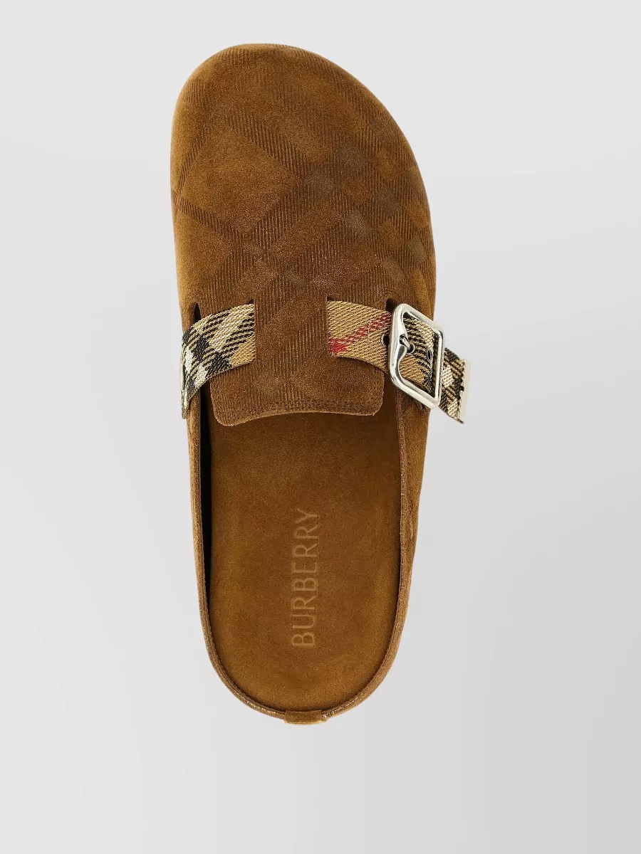 Burberry Leather Urchin Clogs