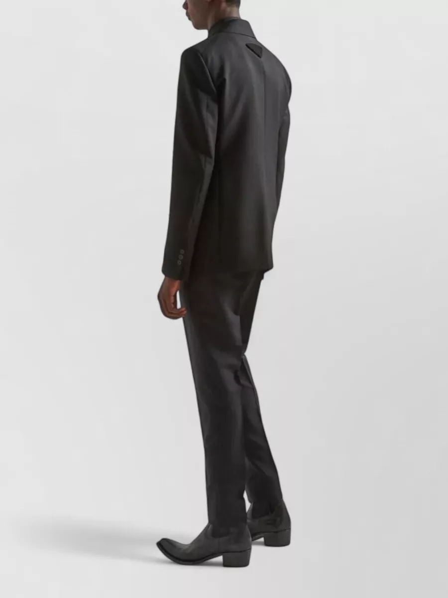 Prada Mohair Virgin Wool Single-Breasted Extra-Slim-Fit Jacket