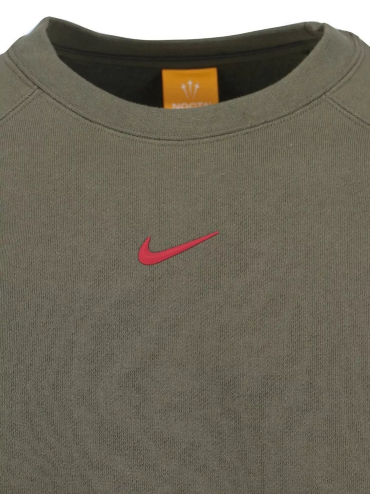 Nike Ribbed Crew Neck Sweater With Long Sleeves In Green