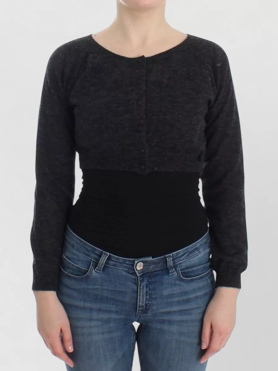 Ermanno Scervino wool knit cropped cardigan