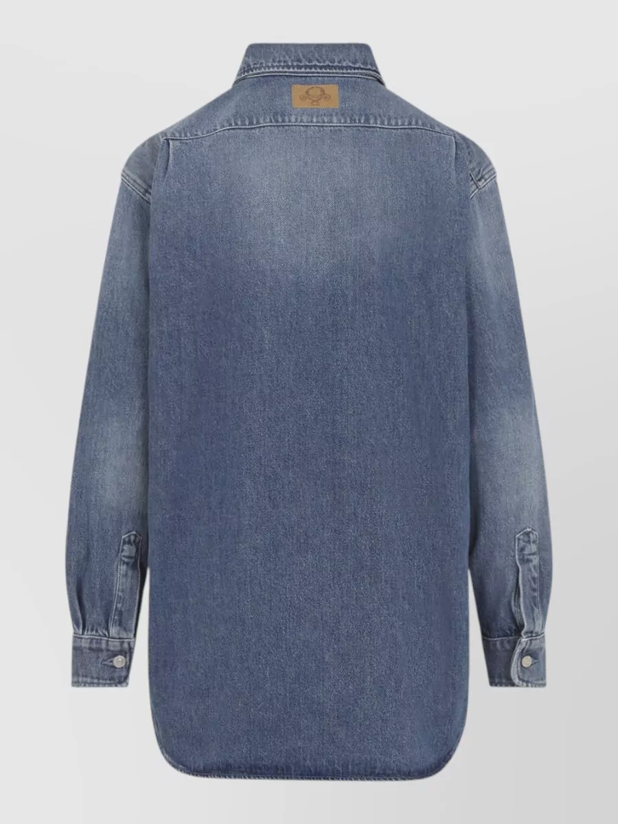 Moschino Cotton Heart Denim Shirt