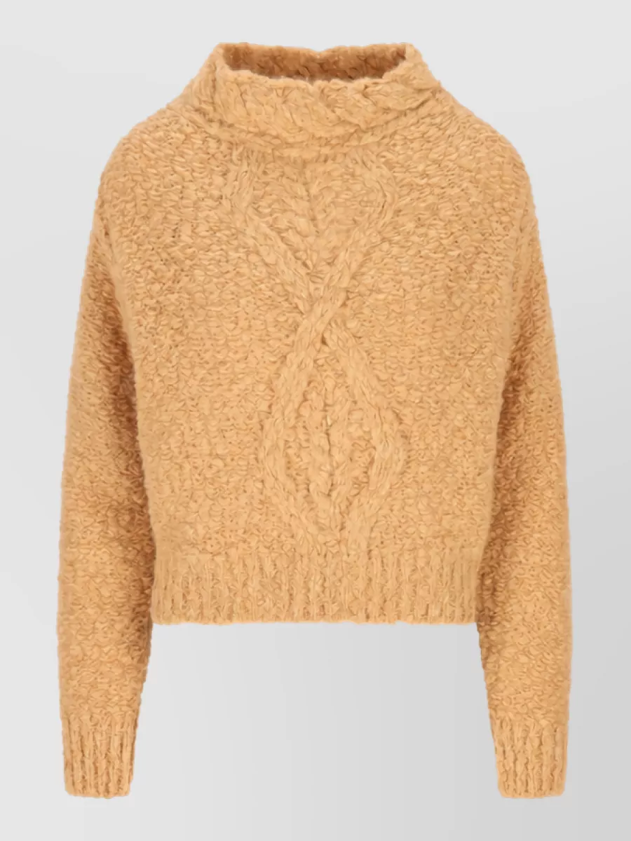 Isabel Marant Alpaca cable-knit high-neck jumper