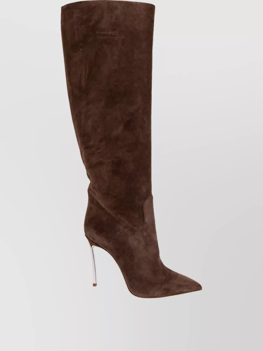 Casadei Leather Knee-High Boots