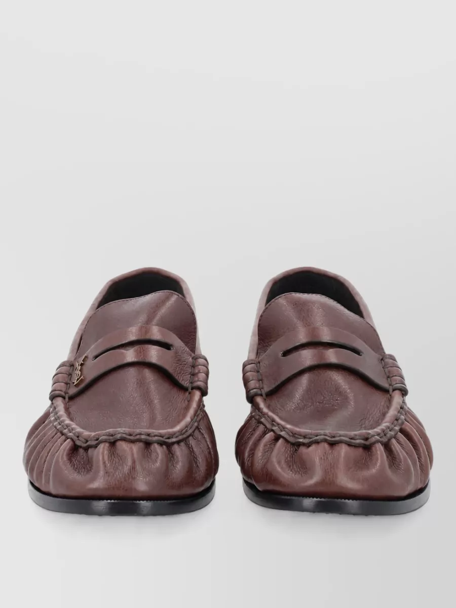 Saint Laurent Leather Monk Shoes