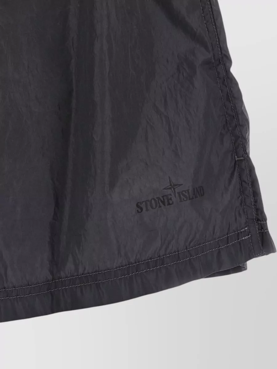 Stone Island Logo-Print Swim Shorts
