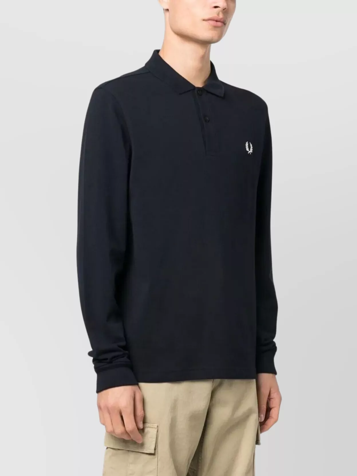 Fred Perry The Polo Collar Long Sleeve Shirt