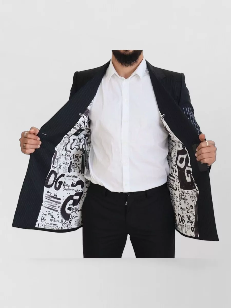 Dolce&Gabbana Silk Patchwork Double-Breasted Blazer
