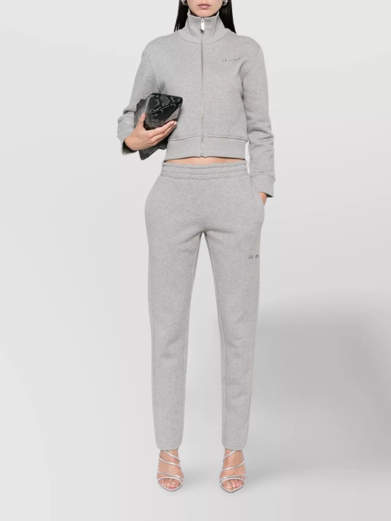 The Attico Fleece Jogger Pants Elastic Waistband