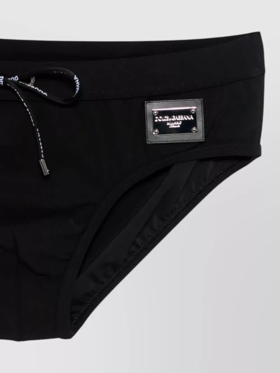 Dolce&Gabbana Swim Briefs Logo Detail Elastic Waistband