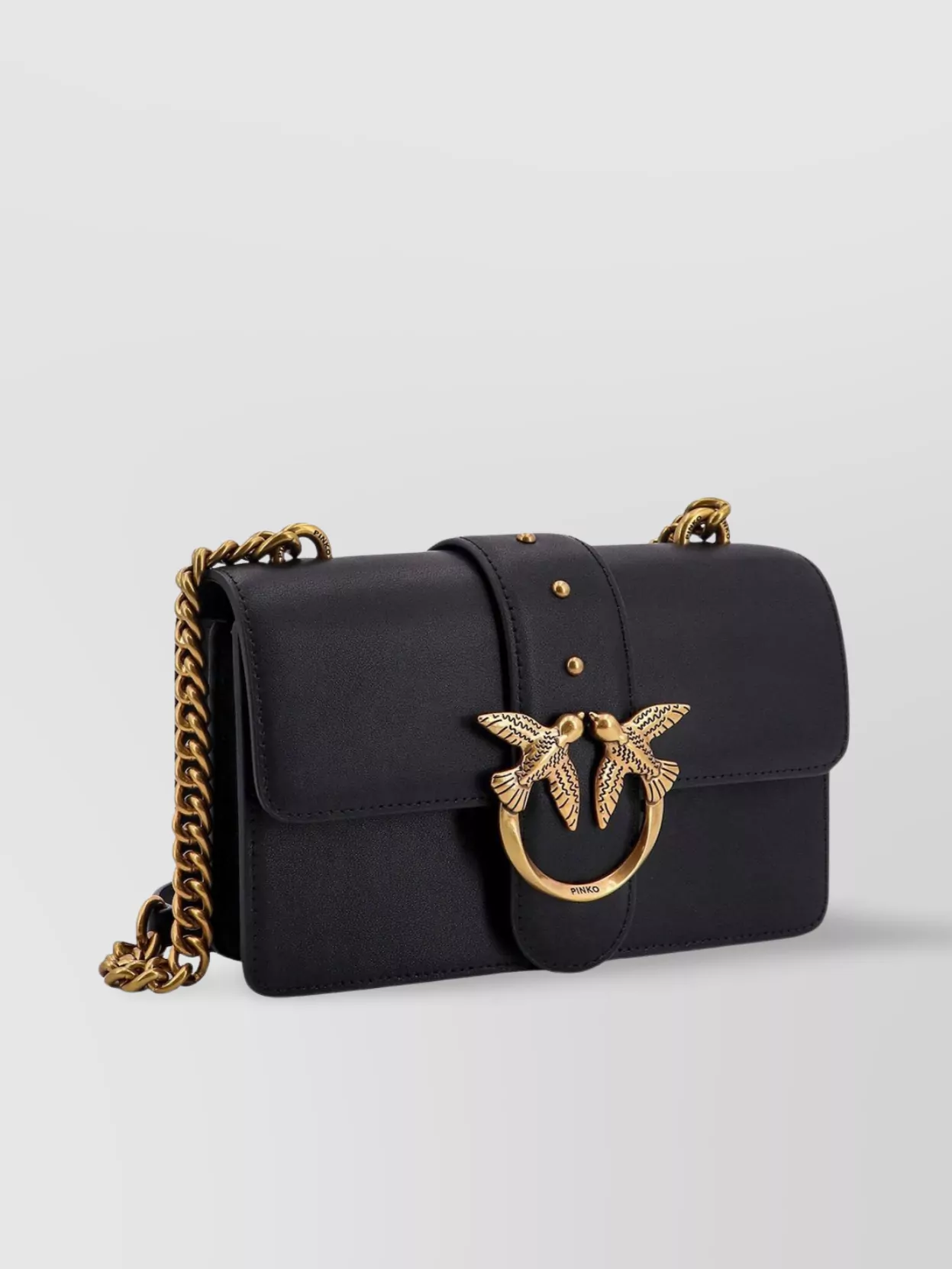 Pinko Love Bag One Mini Leather Shoulder Bag